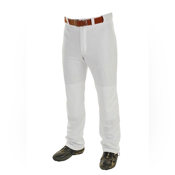 NEW Rawlings Baseball Pants Mens white 100% Polyester Semi-Relaxed - Picture 1 of 8